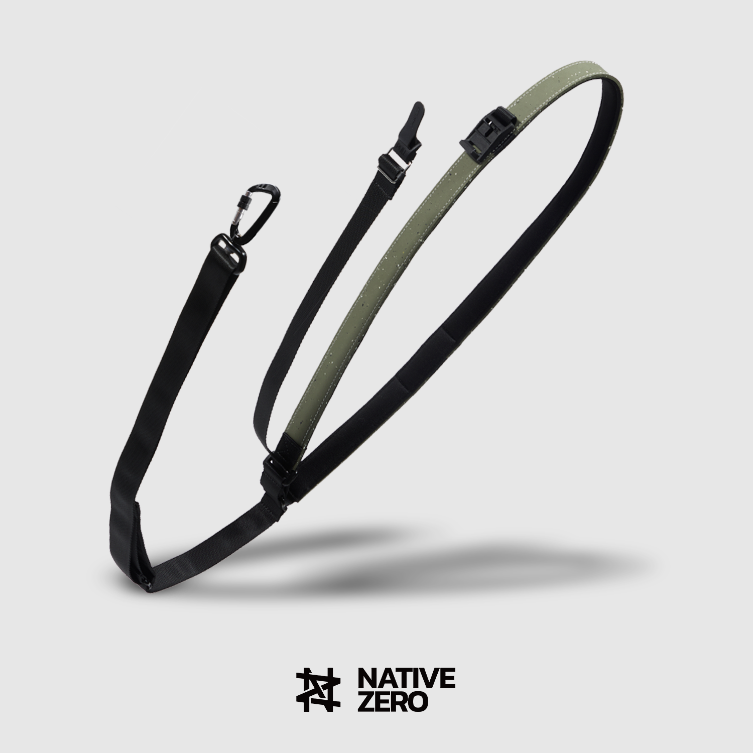 Native Zero LIBERTY 1.0, Dog Leash, Waterproof Dog Leash, Innovative Dog Leash, Running Dog Leash, Hiking Dog Leash, Outdoor Dog Leash, Multi-function Dog Leash, Hands-Free Dog Leash, Sustainable Dog Leash, Easy to Clean, Flexible Dog Leash, Safety Dog Leash, FidLock Magnetic Buckle, Aerospace Aluminum Clip, Dog Gears, Leash For Dogs, Canada, Native Zero, Vancouver, Urban Green.