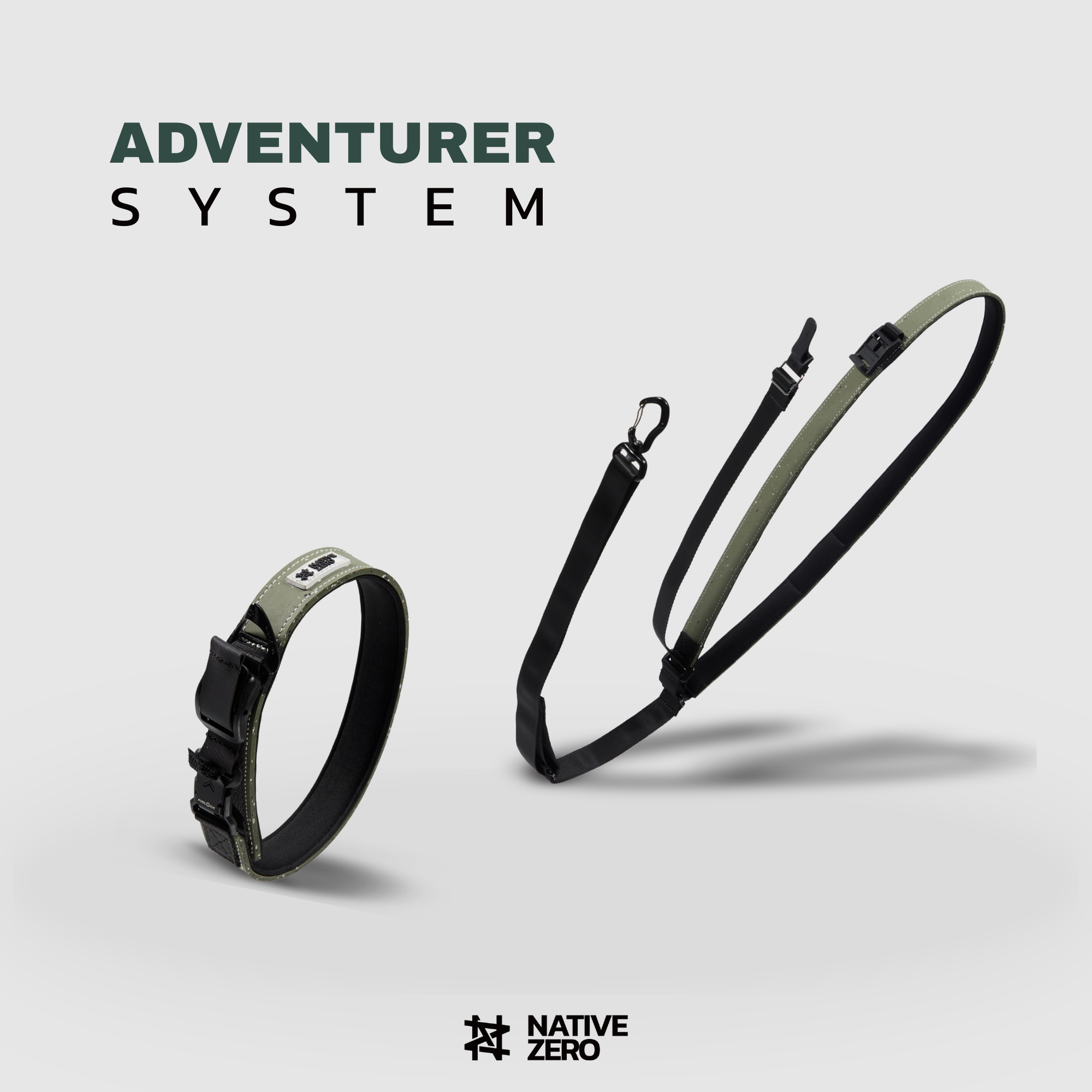 Native Zero ARI 1.0, Native Zero LIBERTY 1.0, Dog Collar, Dog Leash, Running Leash, Sustainable Gears For Dogs, Sports Gears For Dogs, Outdoor Gears For Dog, Native Zero, Canada, Dog gears, Recycled, Sustainable.